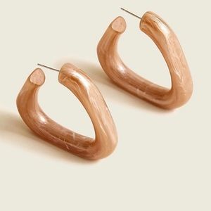 J. Crew Made in Italy Acetate Angular Hoop Earrings